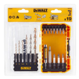 Coffret vissage et percage 19 pcs Dewalt DT70712 qz