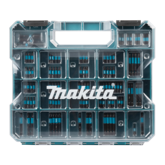 Coffret embouts 100 pcs compartiments rangement Makita E24826