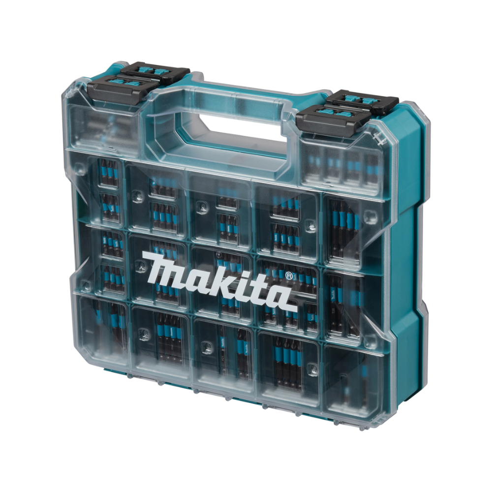 Coffret embouts 100 pcs compartiments rangement Makita E24826