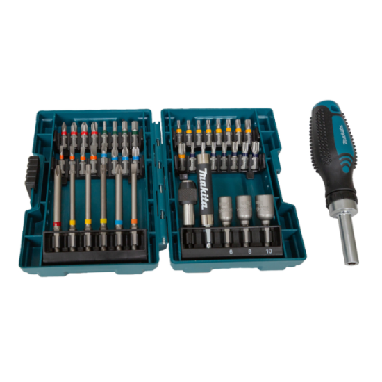 Coffret de cliquet et de tournevis 44 pieces Makita e 25096