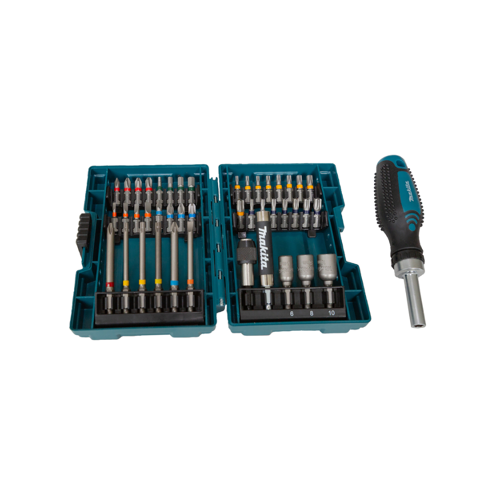 Coffret de cliquet et de tournevis 44 pieces Makita e 25096