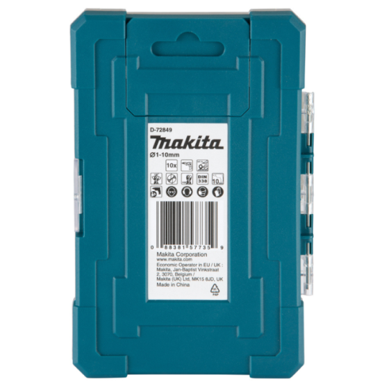Coffret 10 meches metaux Makita d 72849