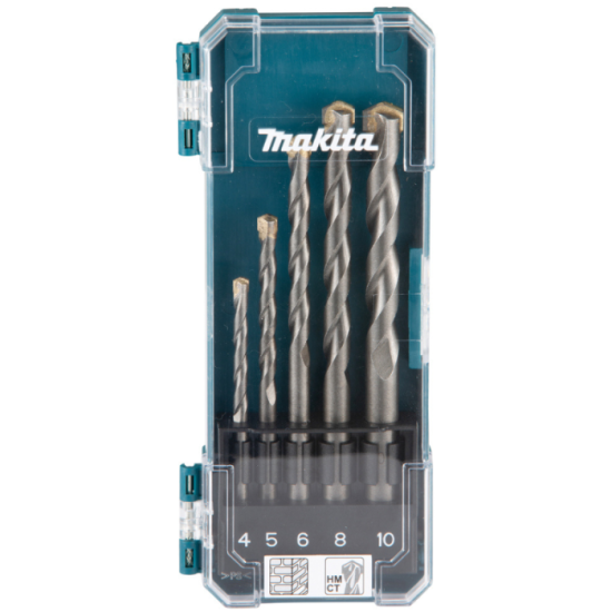 Coffret 5 forets a maconnerie Makita d 72877
