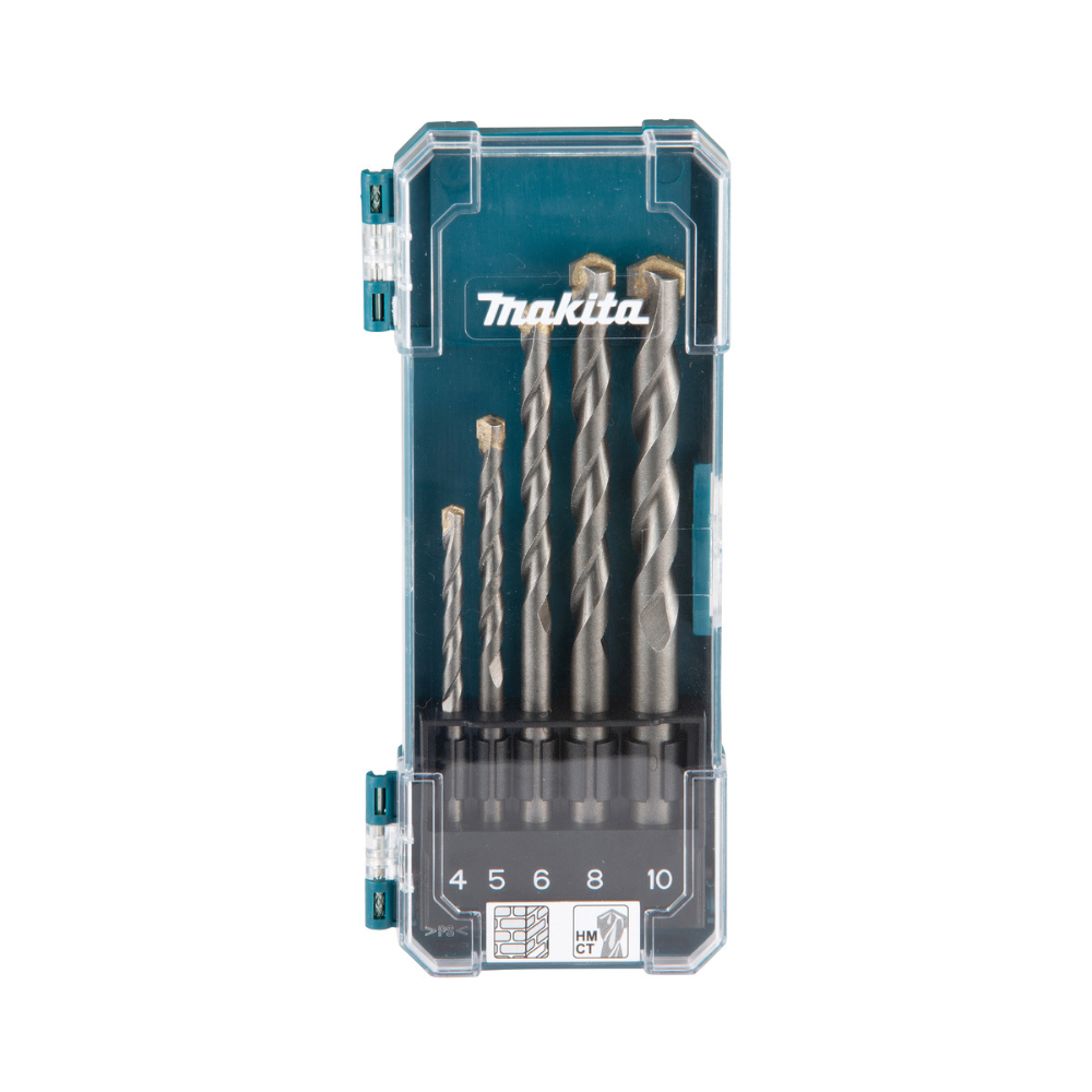 Coffret 5 forets a maconnerie Makita d 72877