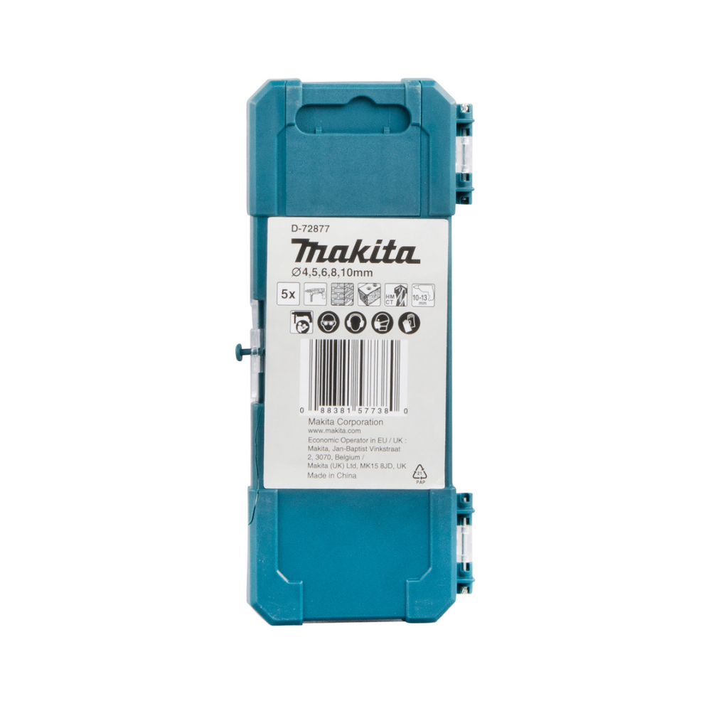 Coffret 5 forets a maconnerie Makita d 72877