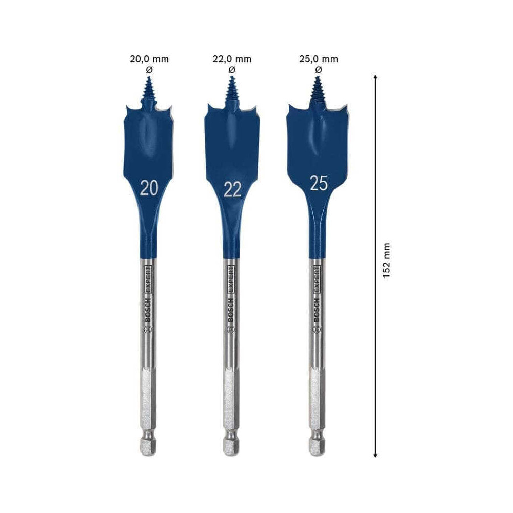 Coffret de meches plates Bosch 2608900331