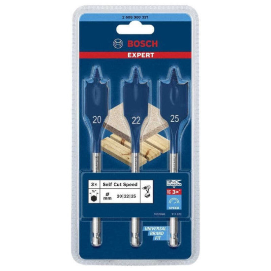 Coffret de meches plates Bosch 2608900331