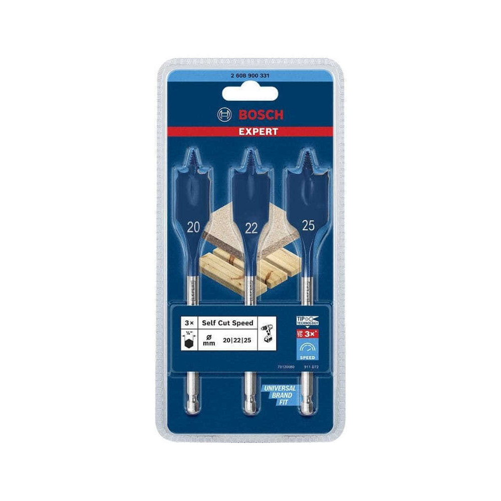 Coffret de meches plates Bosch 2608900331