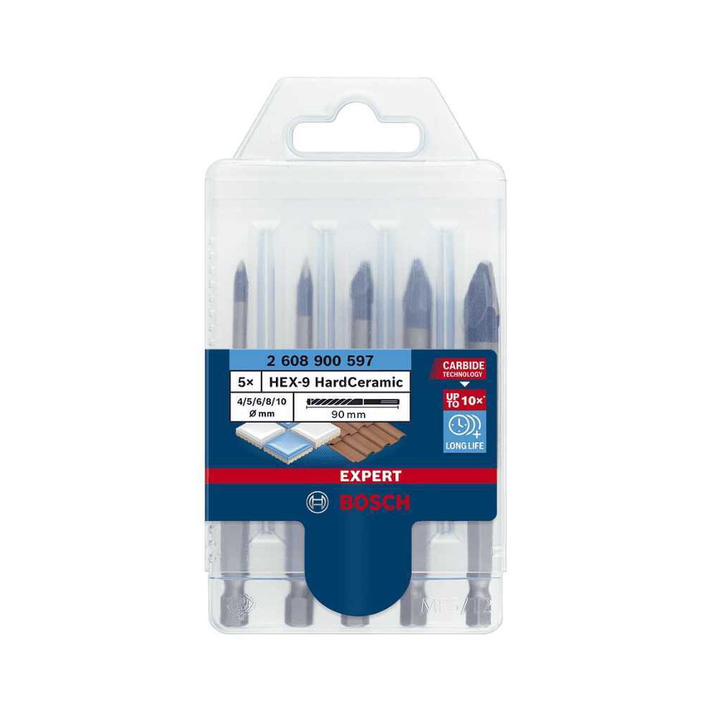 Kit de forets expert hex 9 Bosch 2608900597