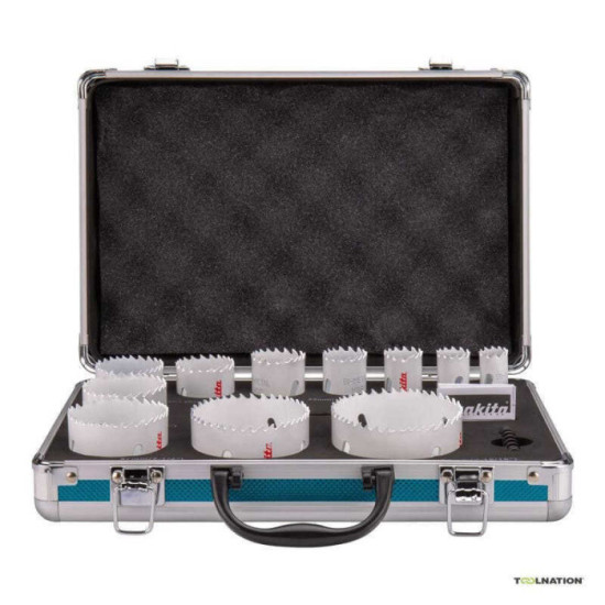 Coffret de scie cloche bois et metal 14 pcs Makita d 47298