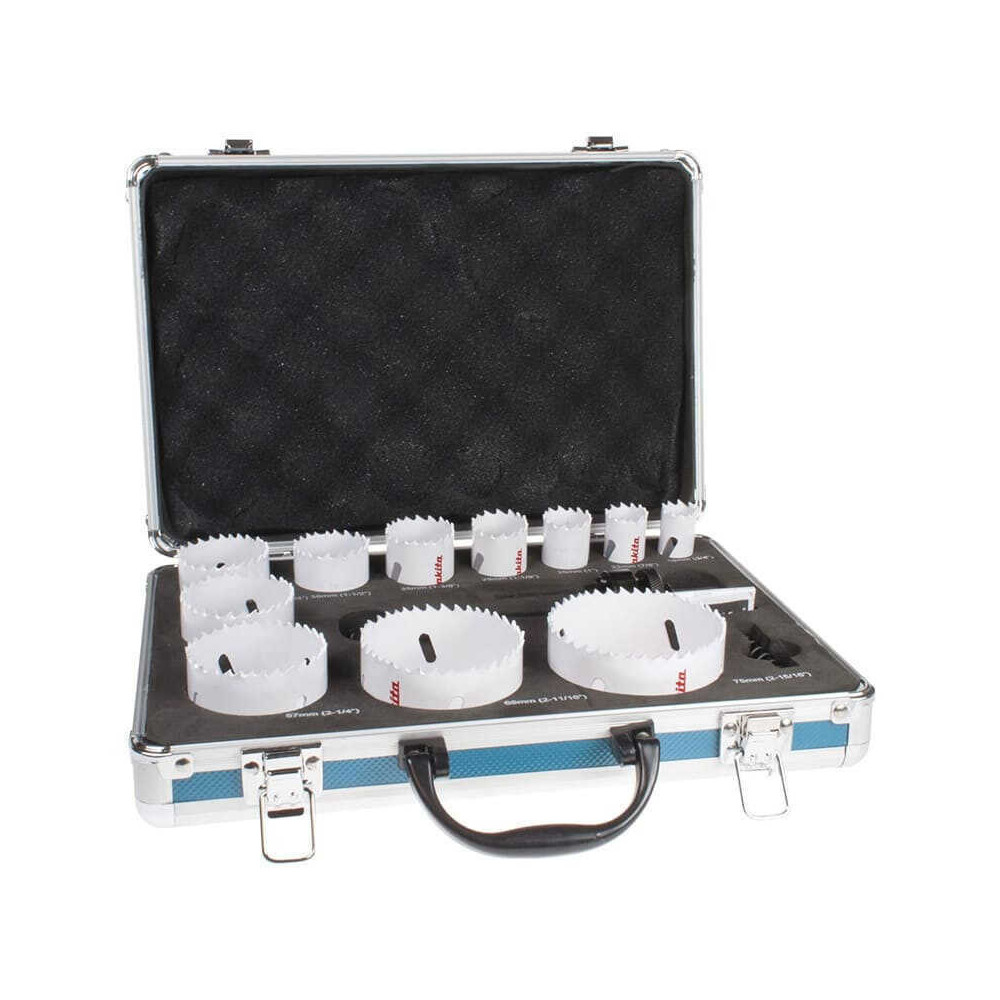 Coffret de scie cloche bois et metal 14 pcs Makita d 47298