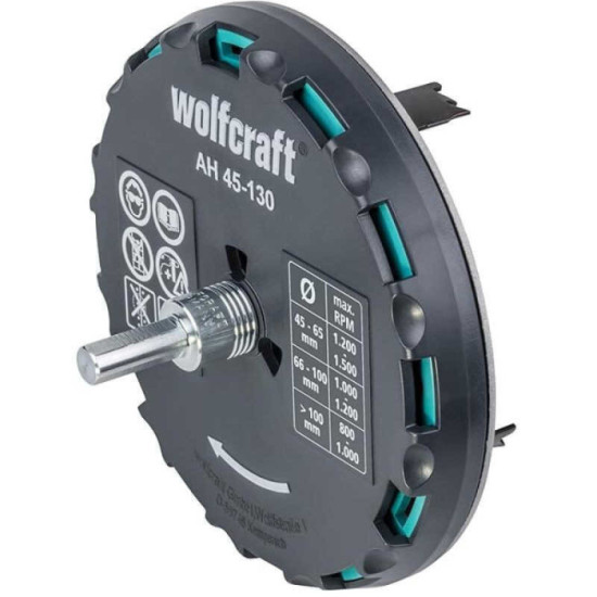 Scie cloche reglable O45 130 mm wolfcraft 5978000