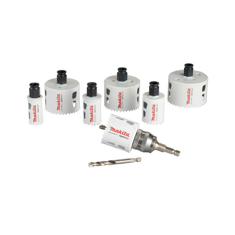 Coffret scies cloches bi metal ezychange 7 pcs Makita e 12295