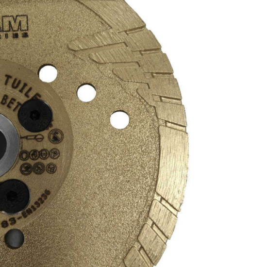 Disque diamant avec flasque deportee 125MM diam industries TS8012522FD