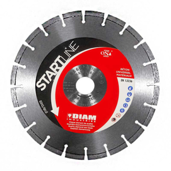 Disque diamant beton 125 mm diam industries BS60125 22