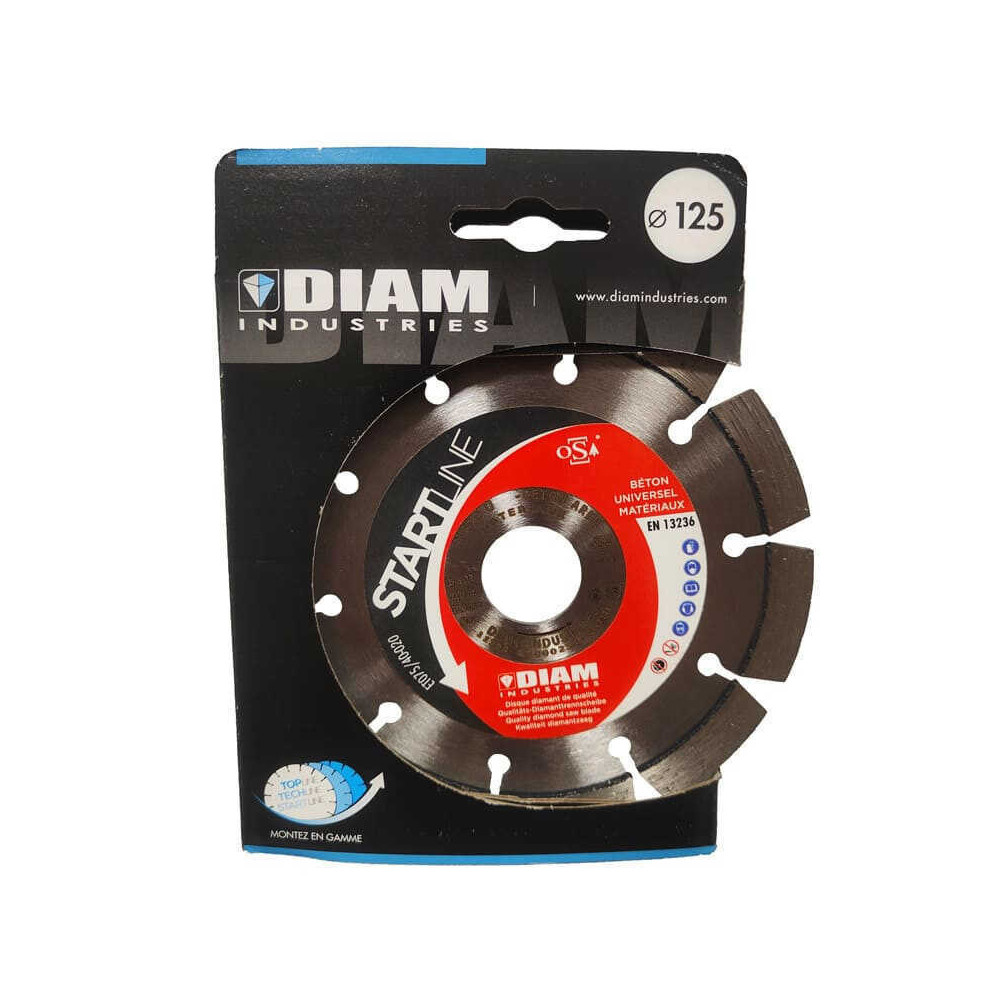 Disque diamant beton 125 mm diam industries BS60125 22