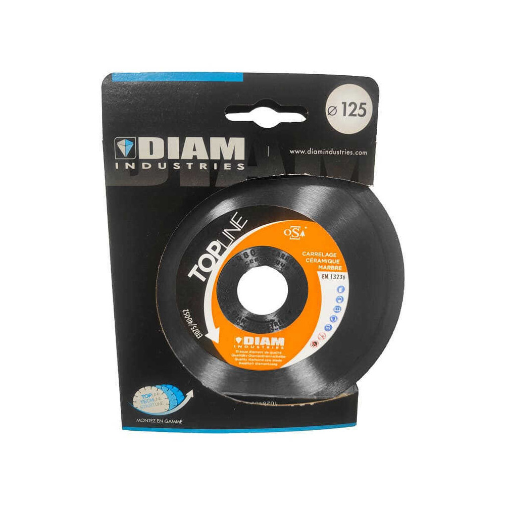 Disque diamant 125 mm diam industries CR80125 22