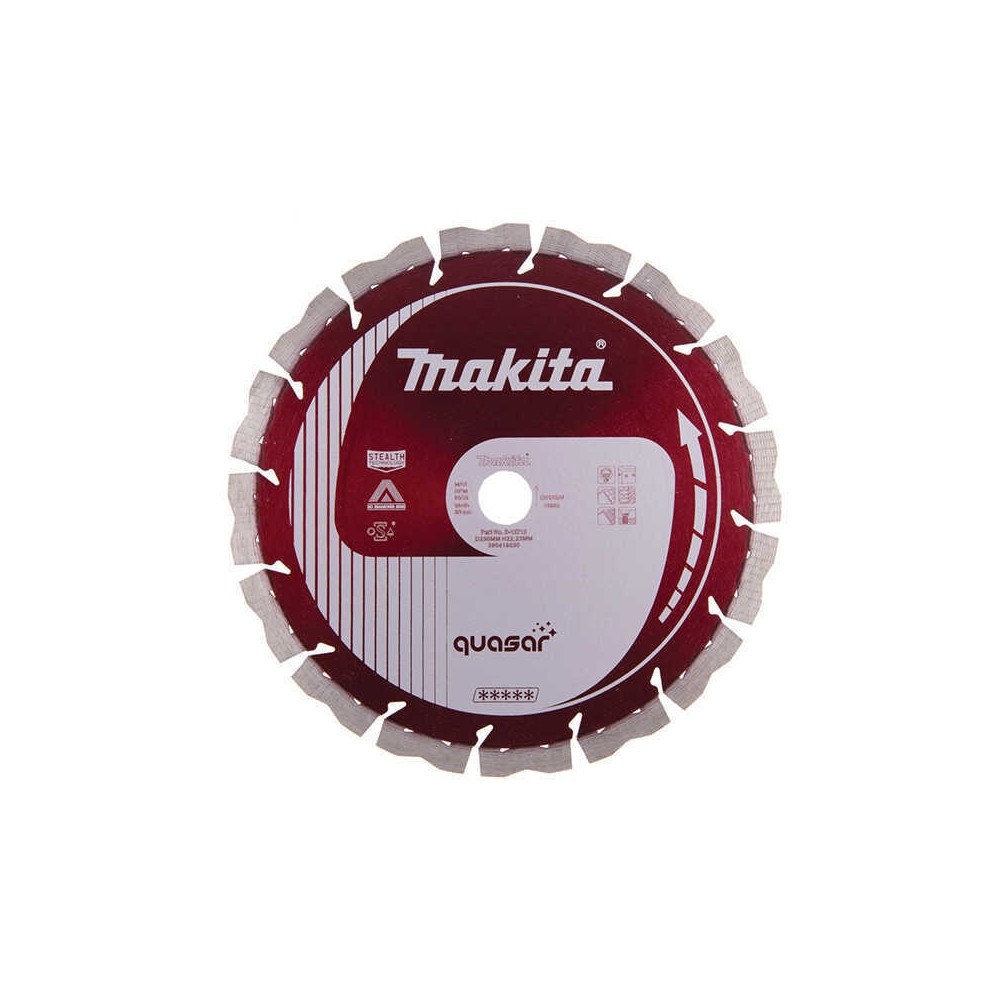 Disques diamant silencieux quasar pour beton Makita b 12712