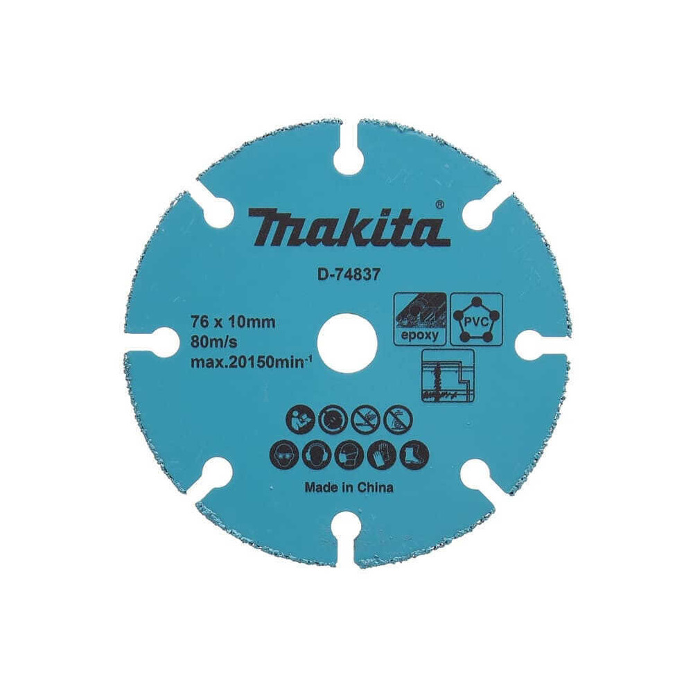 Disque diamant carbure o 76 mm pour meuleuse compacte Makita d 74837