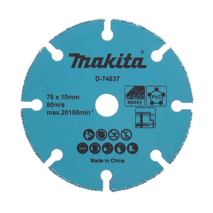 Disque diamant carbure o 76 mm pour meuleuse compacte Makita d 74837