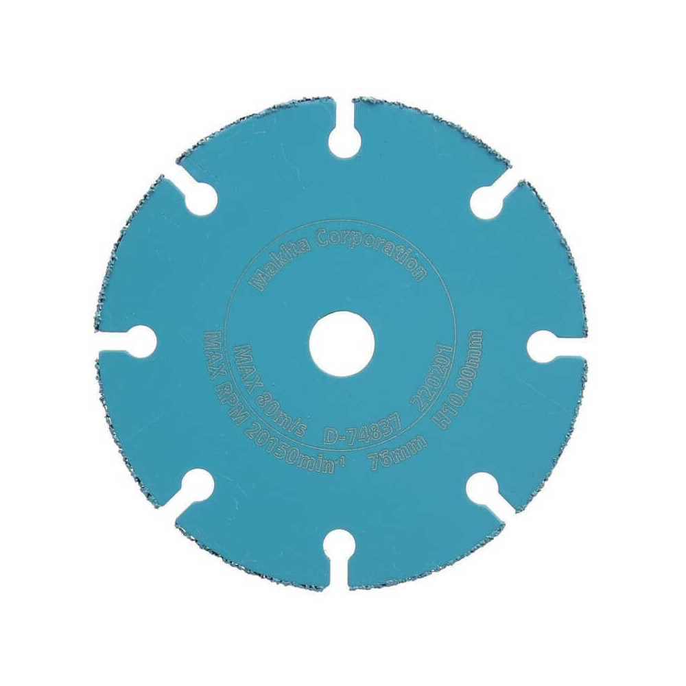Disque diamant carbure o 76 mm pour meuleuse compacte Makita d 74837
