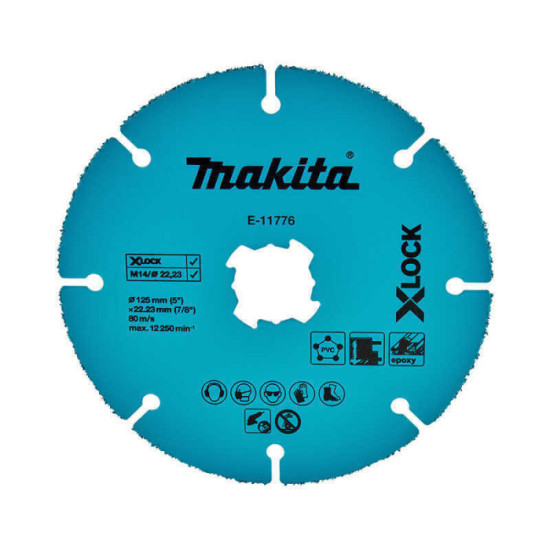 Disque diamant multi materiaux O125 mm x lock Makita e 11776