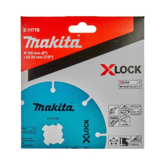 Disque diamant multi materiaux O125 mm x lock Makita e 11776
