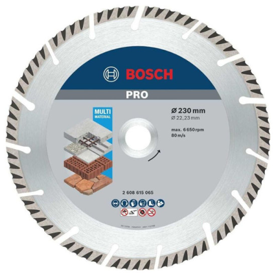 Disque diamant O230X2223 pro universal Bosch 2608615065