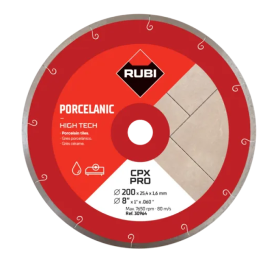 Disque diamant gres porcelaine O200X254 jslot cpx Rubi 30964