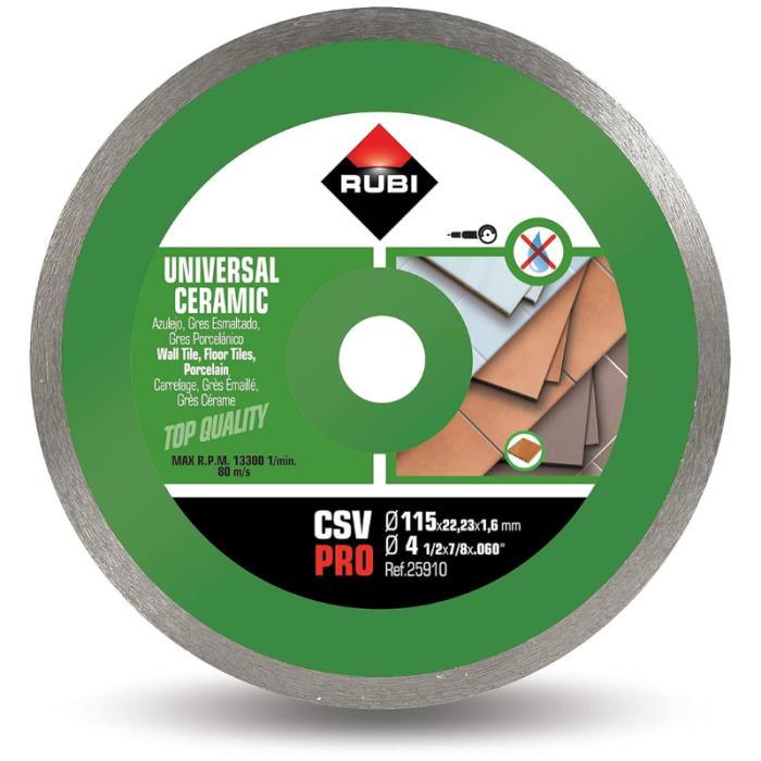 Disque diamant 115MM csv pro Rubi 25910