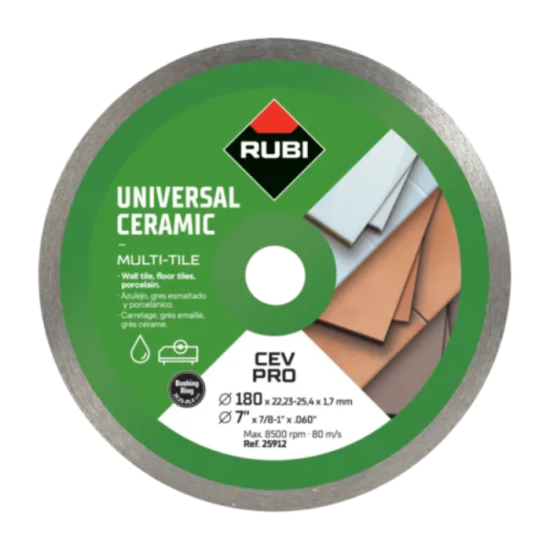 Disque diamant 200MM pour carrelage cev 200 pro Rubi 25913
