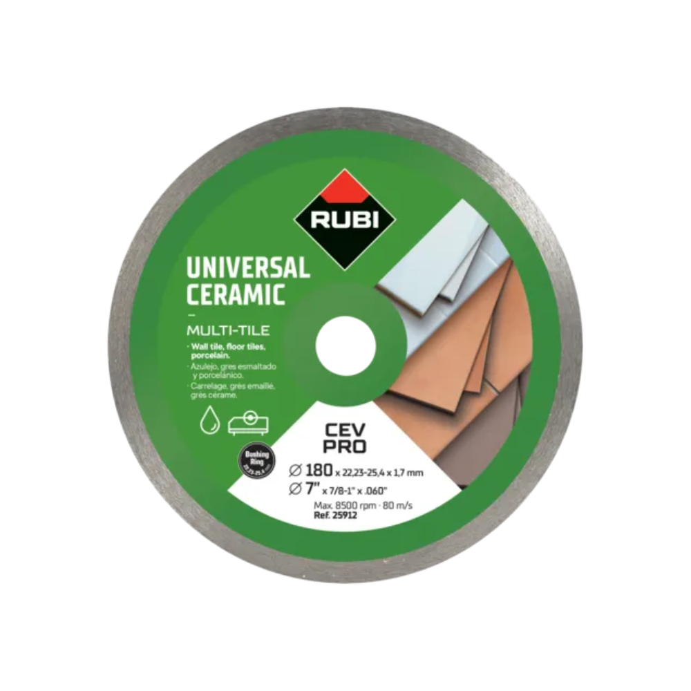 Disque diamant 200MM pour carrelage cev 200 pro Rubi 25913