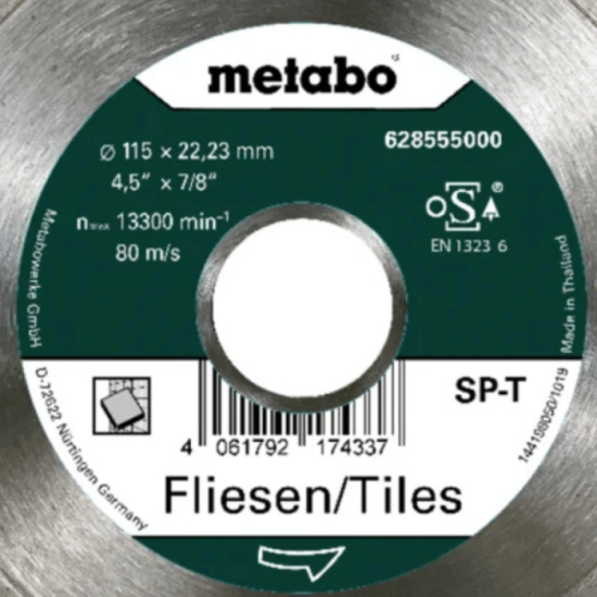 Disque tronconnage diamantee Metabo 628555000