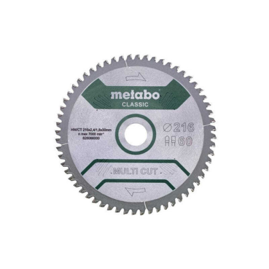 Metabo Lame scie circulaire 216x2,4x30 60D | ProForPro