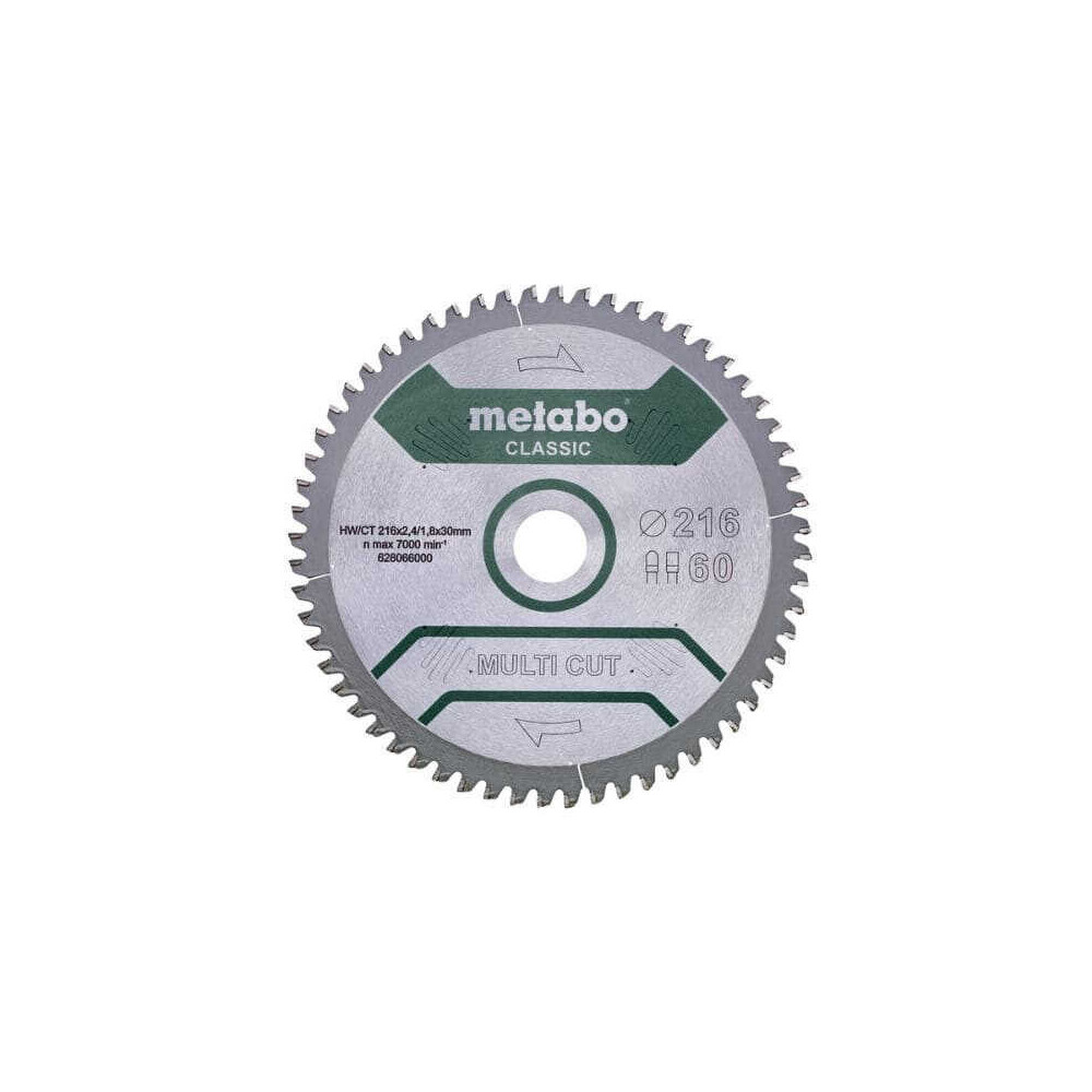 Metabo Lame scie circulaire 216x2,4x30 60D | ProForPro