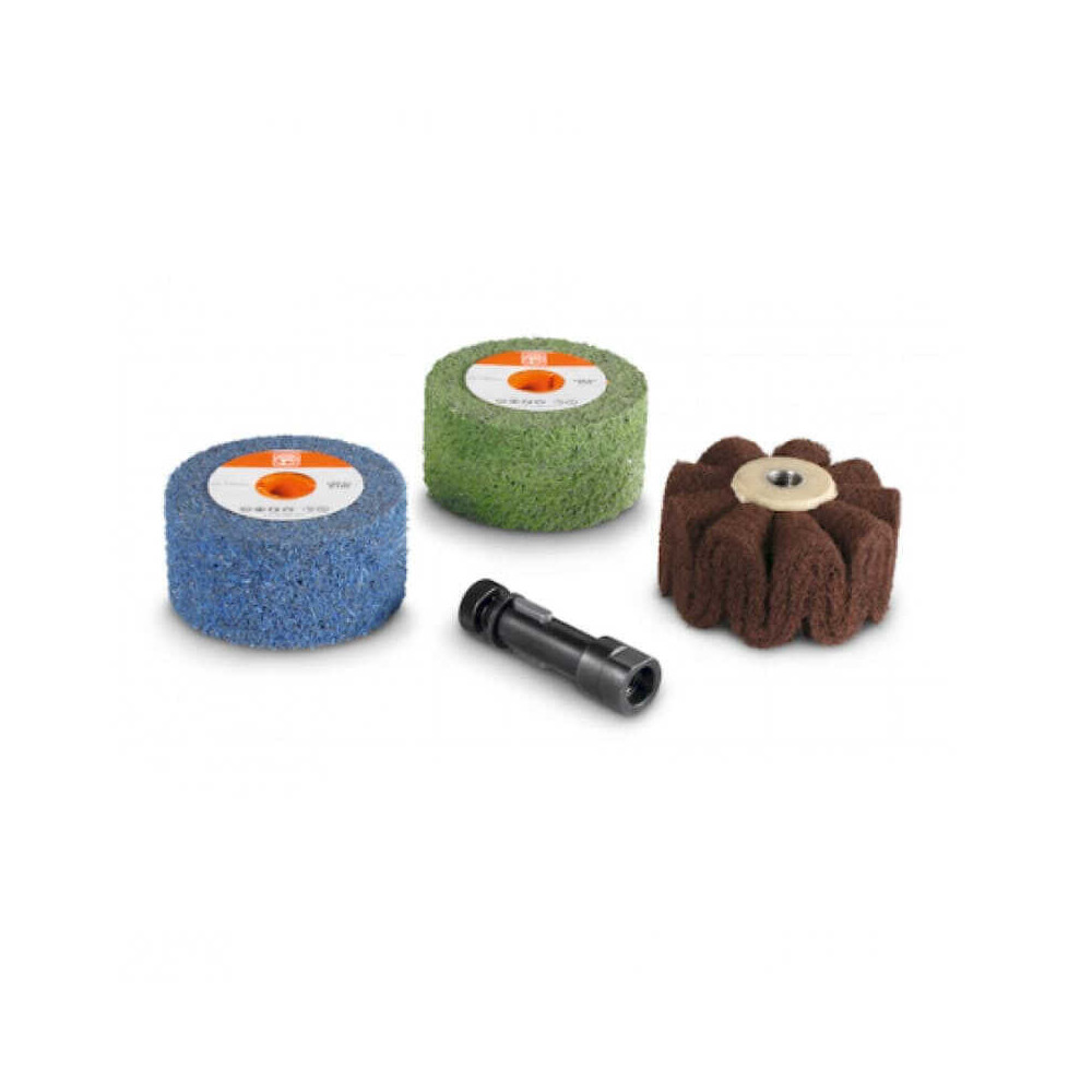 Set acier inoxydable satinage de profiles Fein 63721054020
