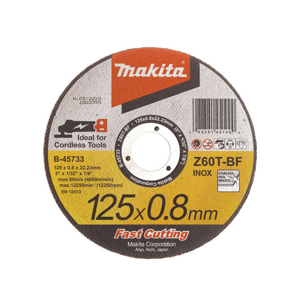 Disque meuleuse 125MM metal inox Makita b 45733