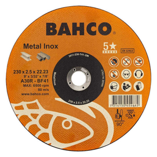 Disque a tronconner 230 mm acier metal Bahco 3911 230 T41 im