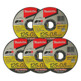 Lot 5 disques tronconner metal inox Makita b 45733