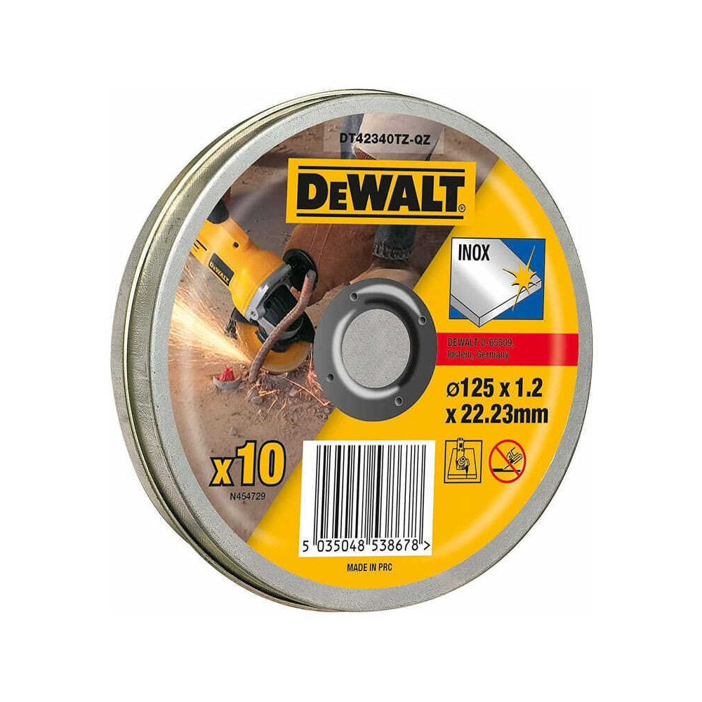 Boite de disques a tronconner pour le metal O125 x 12 mm Dewalt DT42340TZ