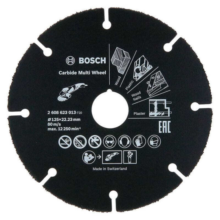 Disque a tronconner 125X10 mm pour metal Bosch 2608623013