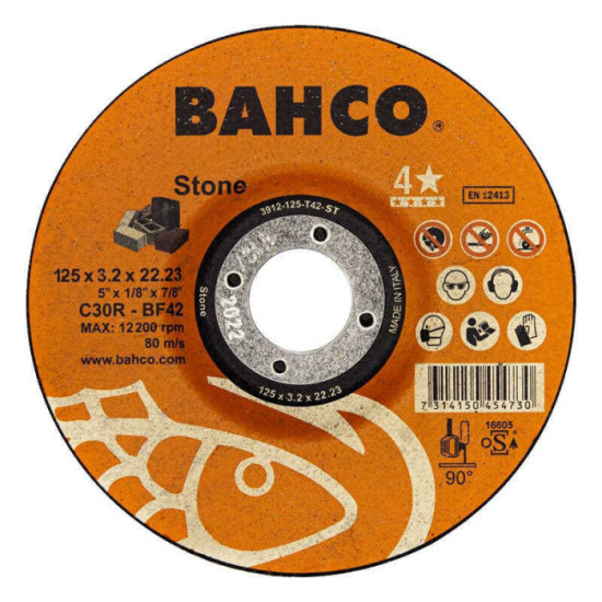 Disque a tronconner O125 mm haute performance pour mineraux Bahco 3912 125