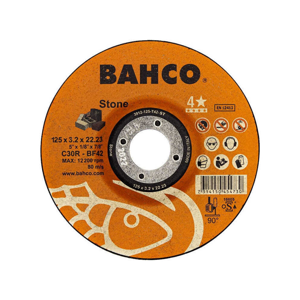 Disque a tronconner O125 mm haute performance pour mineraux Bahco 3912 125
