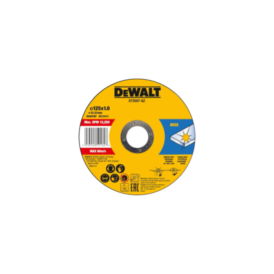 Coffret 10 disques O125MM meuleuse Dewalt DT3507 qz