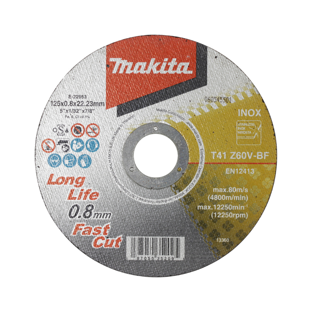 Disque a tronconner O125MM metal et inox Makita e 22953
