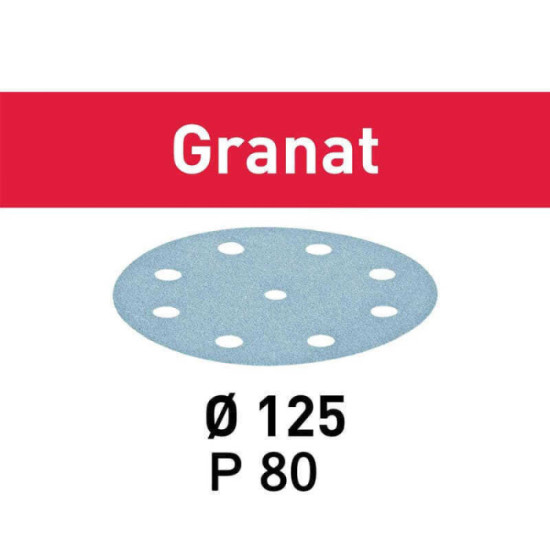Disque abrasif granat 125 mm grain 80 Festool 497147