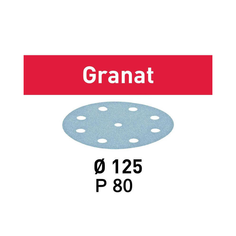 Disque abrasif granat 125 mm grain 80 Festool 497147
