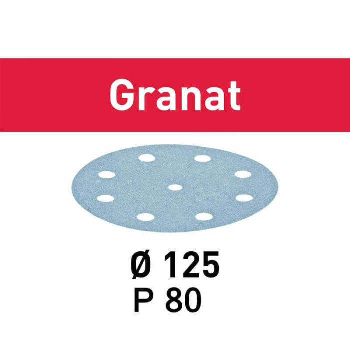 Disque abrasif granat 125 mm grain 80 Festool 497147