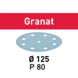 Disque abrasif granat 125 mm grain 80 Festool 497147
