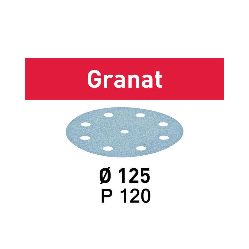Disque abrasif granat 125 mm grain 120 Festool 497148